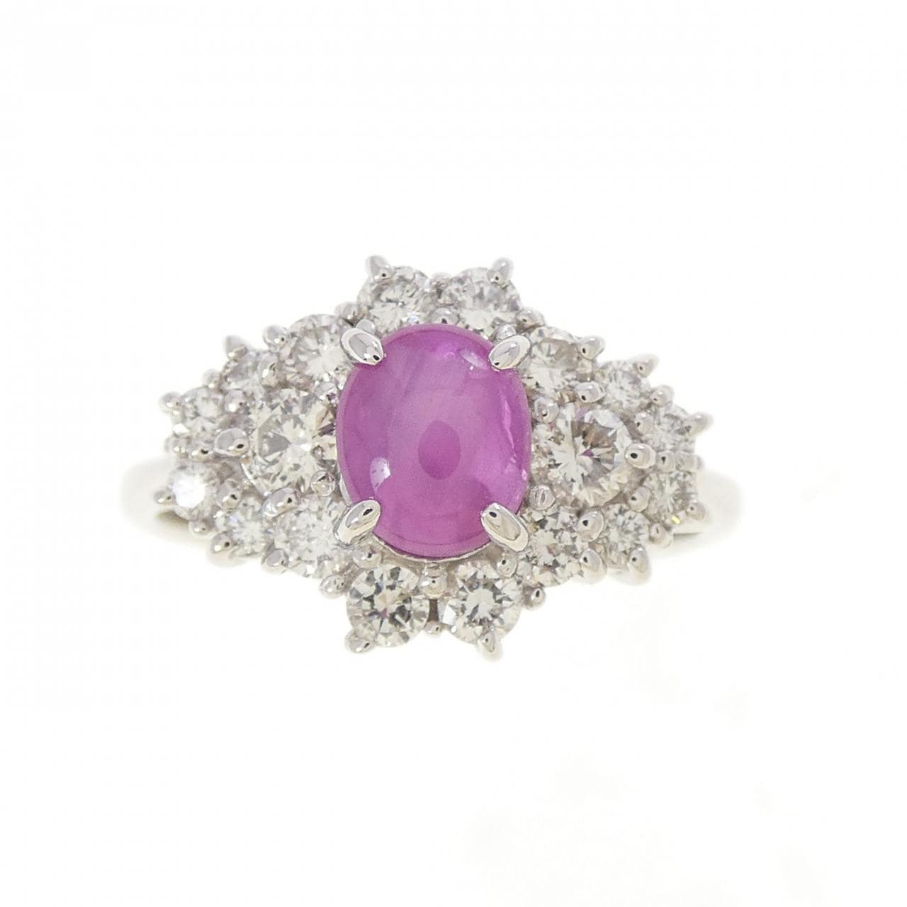 PT900 スタールビー リング 0.86CT