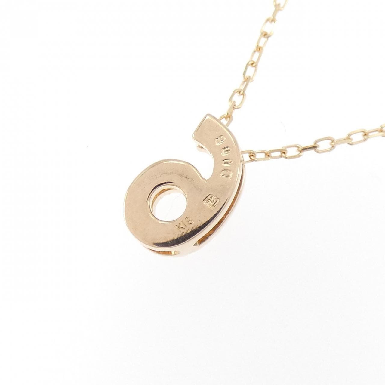 K18PG 6号钻石项链 0.08克拉