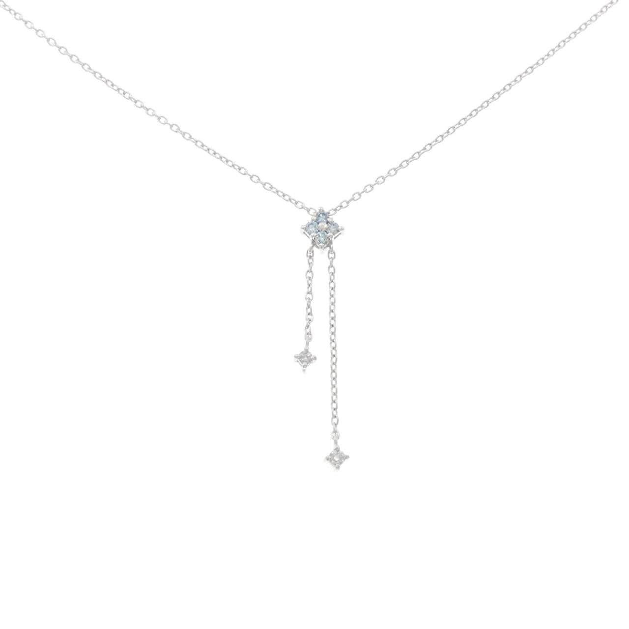 K10WG ダイヤモンド ネックレス 0.09CT