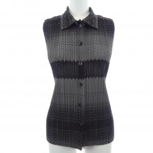 プリーツプリーズ PLEATS PLEASE 2007 メッシュグラデーションボーダー PP73-JJ502 7562073 ベスト