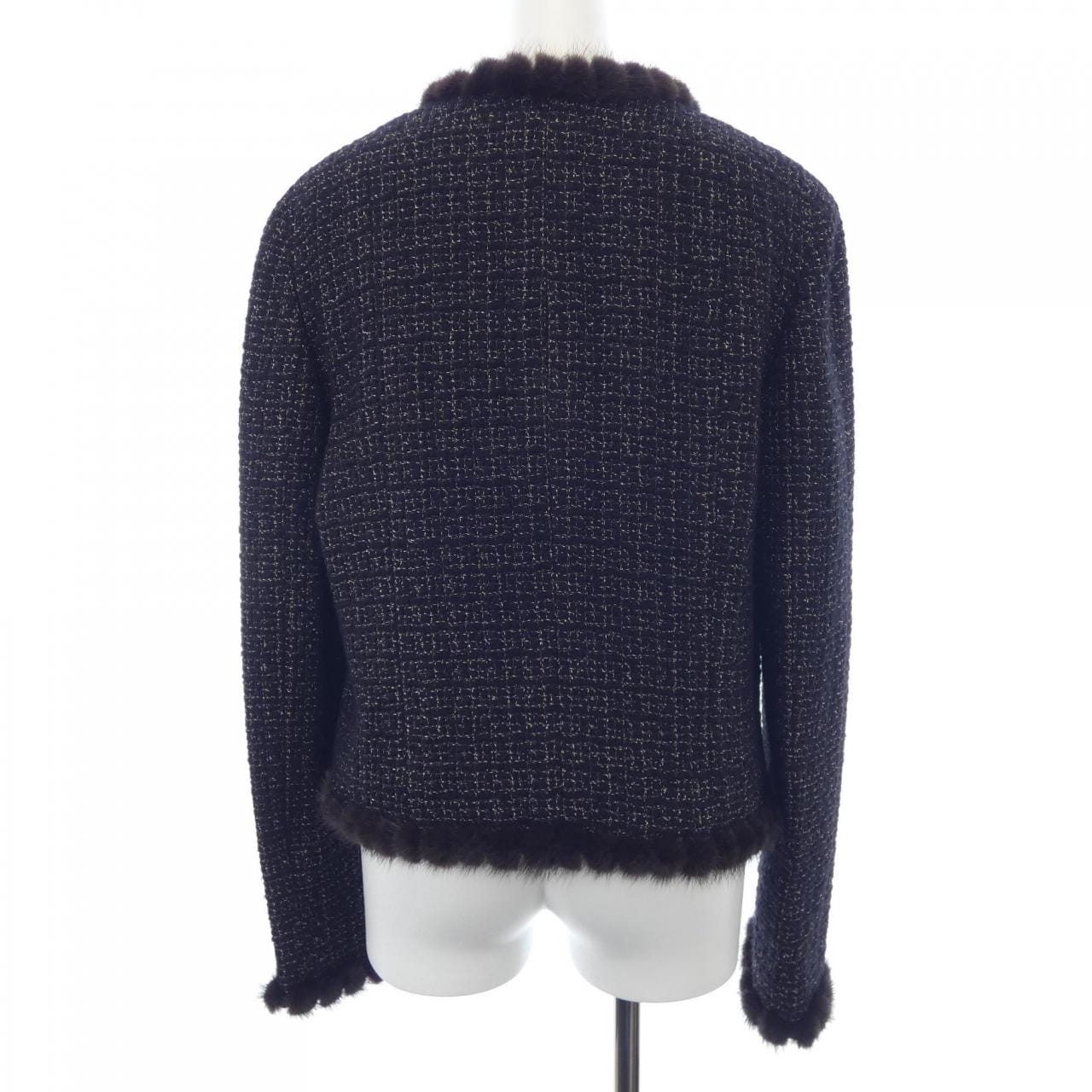 【ヴィンテージ】シャネル CHANEL P21855V12820 03A ノーカラージャケット