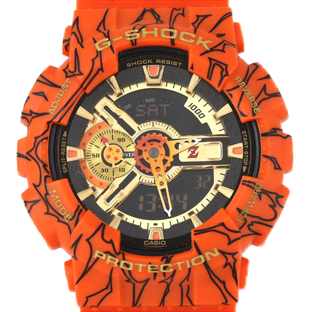 カシオ G-SHOCK･ドラゴンボールZ GA-110JDB-1A4JR ラバー クォーツ
