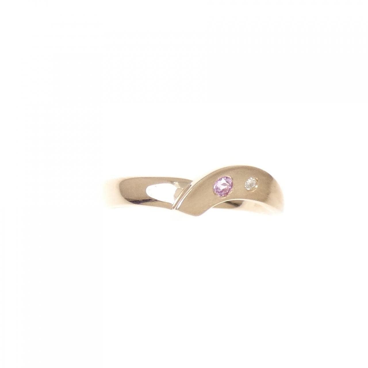 K18PG サファイヤ リング 0.046CT