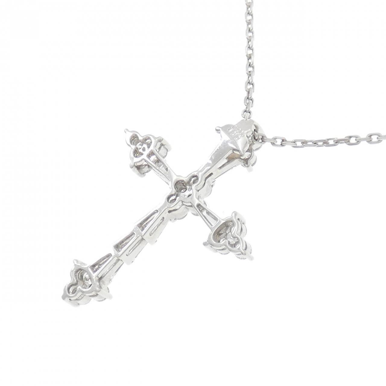PT900/PT850 クロス ダイヤモンド ネックレス 1.00CT