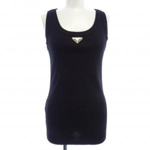 プラダ PRADA トライアングルロゴ リブニット ジャージー タンクトップ 39546X S222 10Z0 タンクトップ