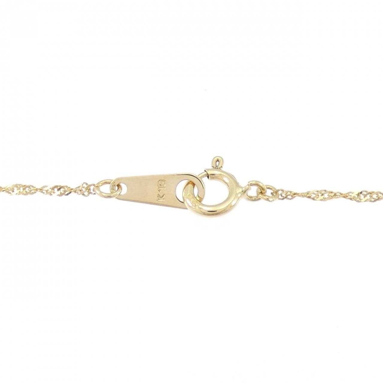 K18YG ムーンストーン ネックレス