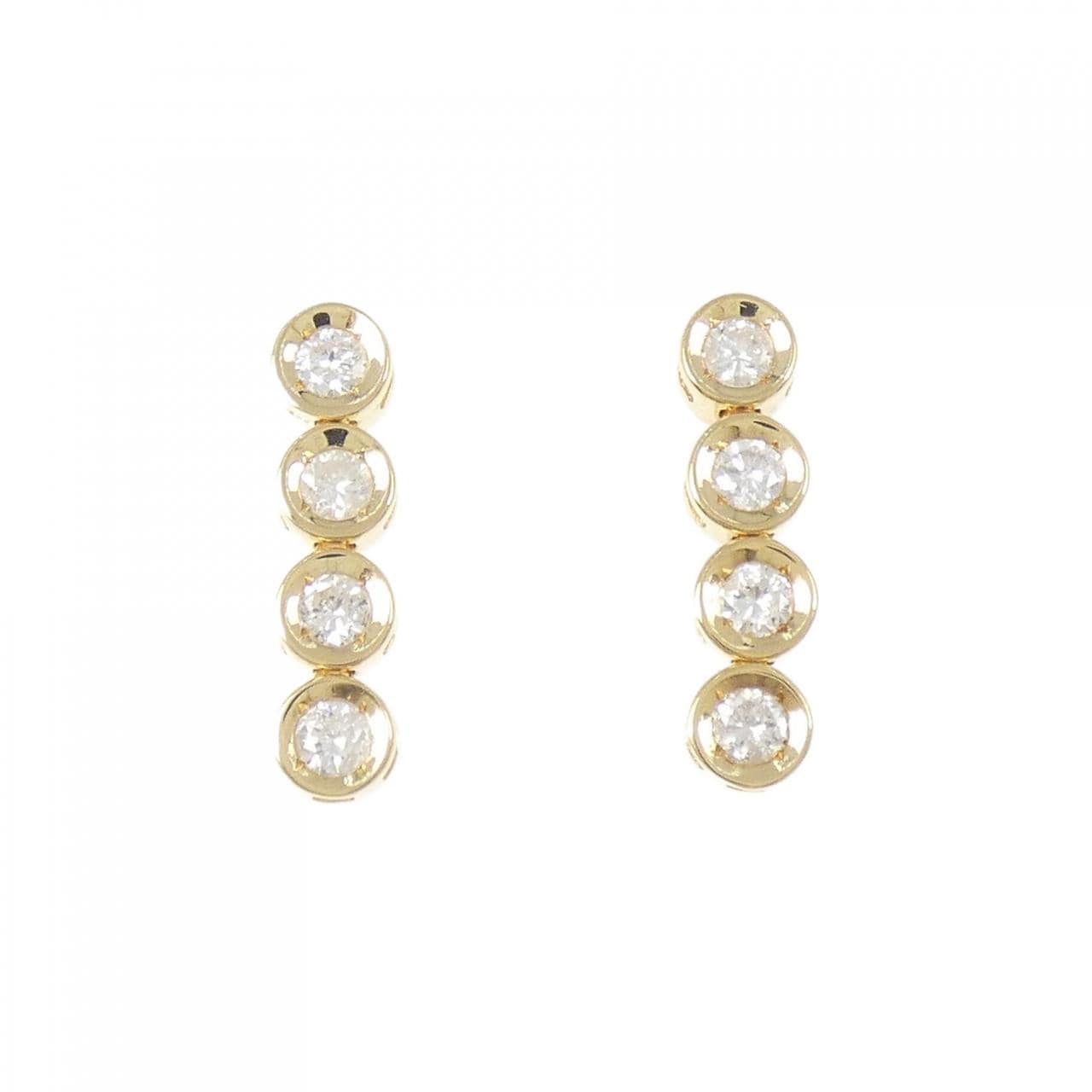 K18YG Diamond earrings 0.50CT