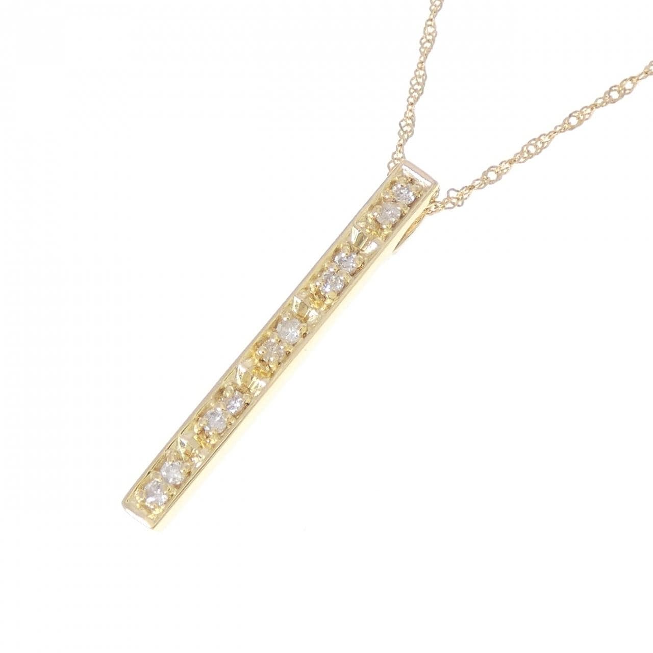 K18YG ダイヤモンド ネックレス 0.10CT