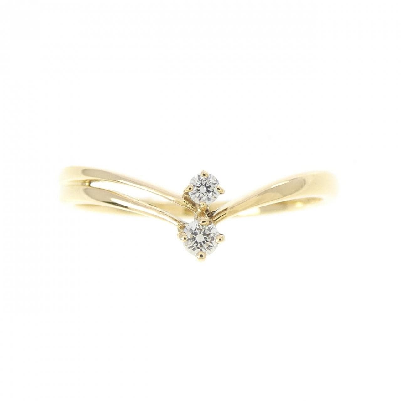 K18YG ダイヤモンド リング 0.05CT