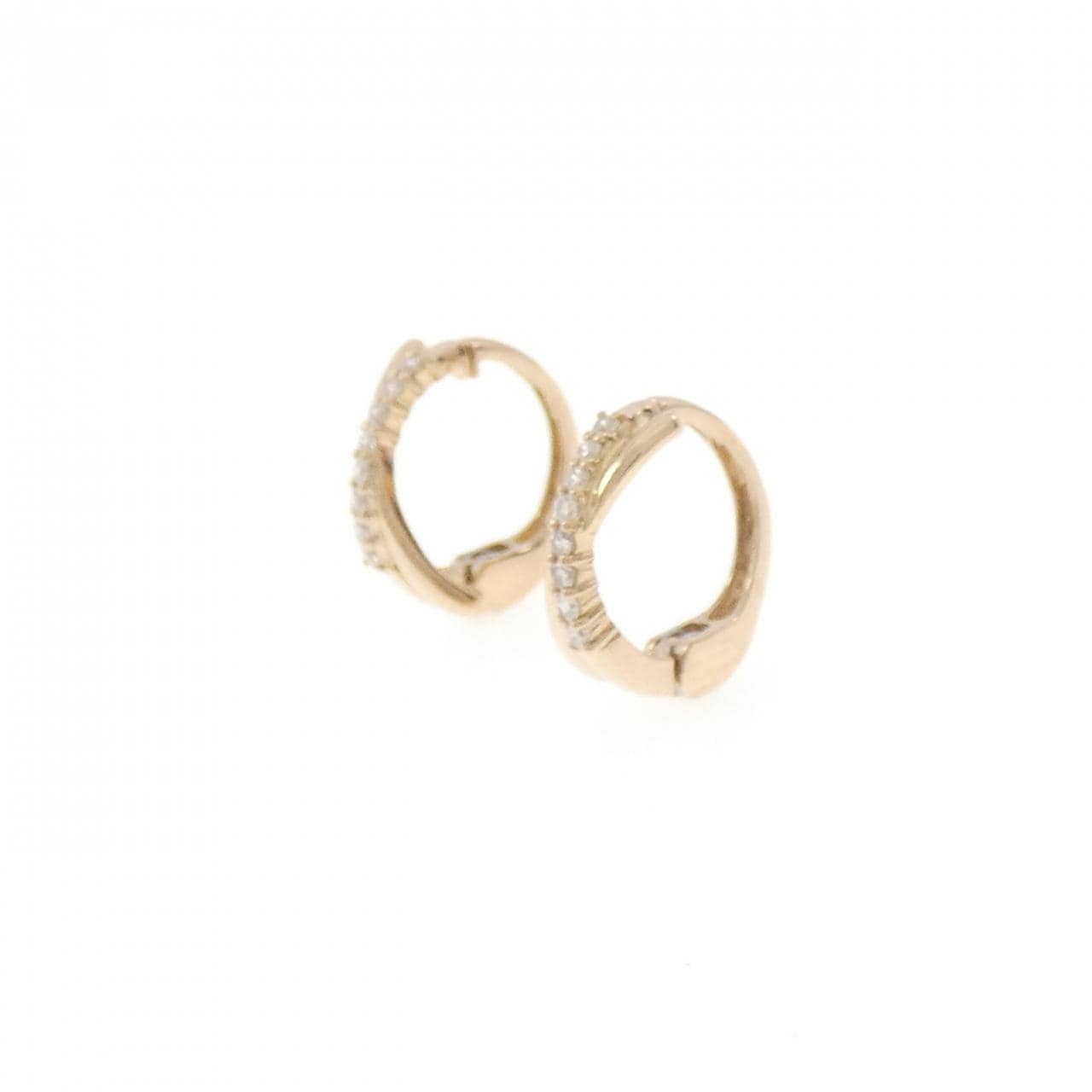 K18PG ダイヤモンド イヤリング 0.08CT