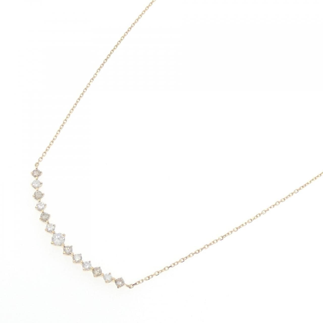 K18YG ダイヤモンド ネックレス 0.869CT