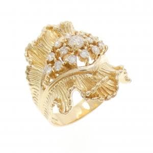 K18YG ダイヤモンド リング 0.53CT