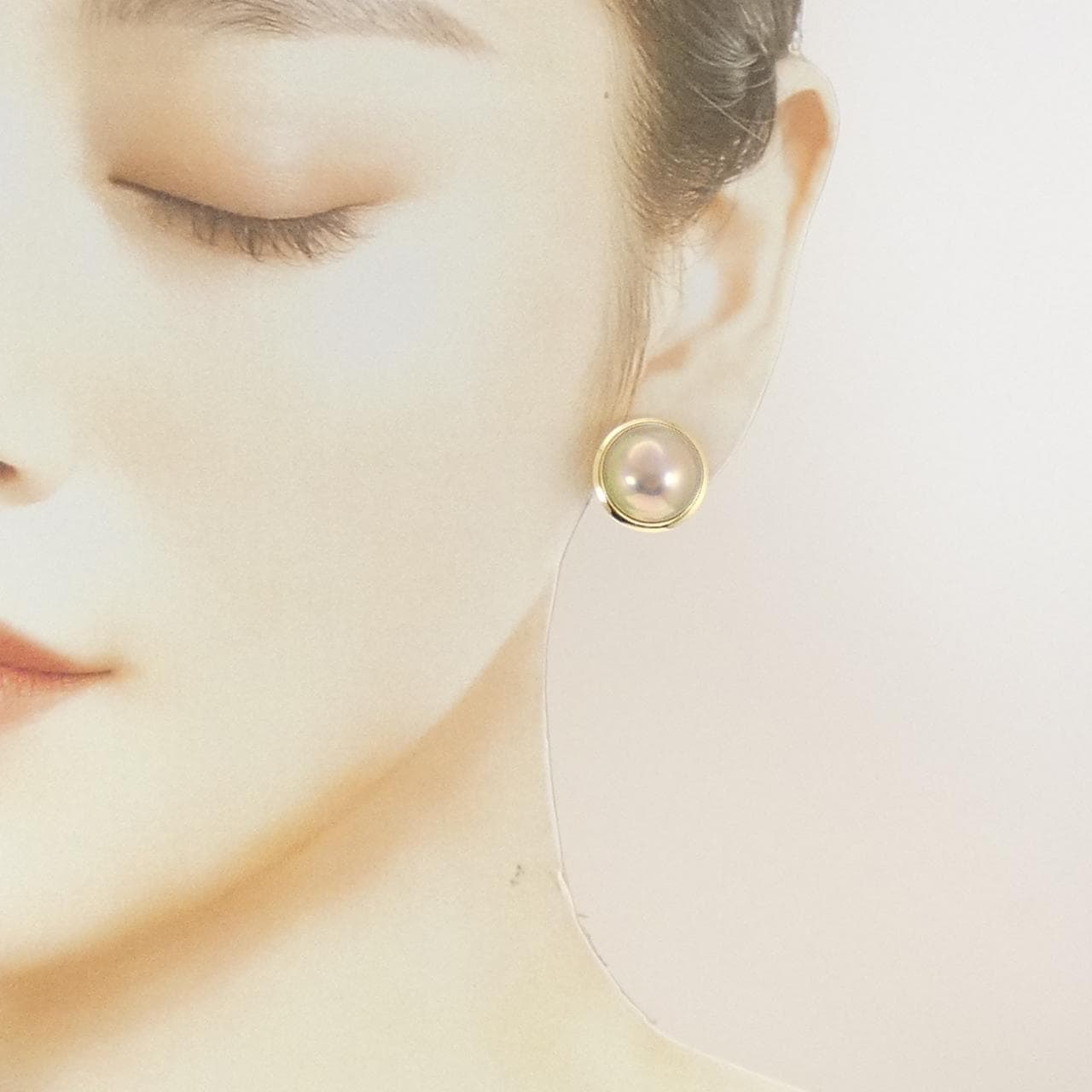 K18YG マベパール イヤリング