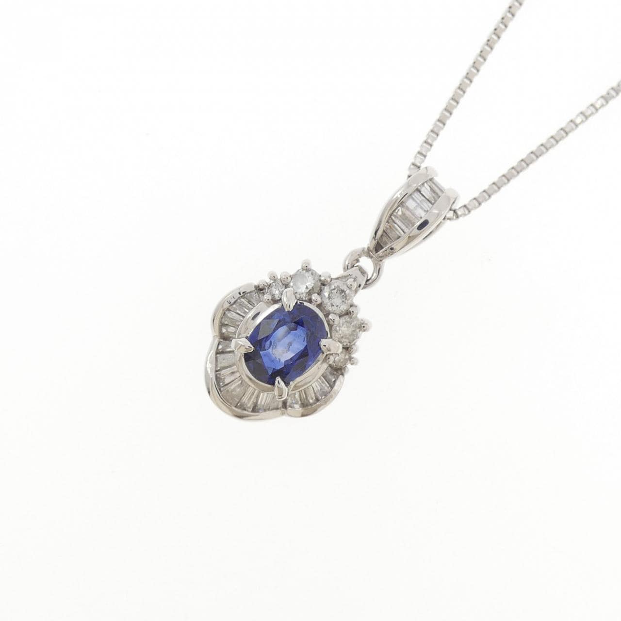 PT900/PT850 サファイヤ ネックレス 0.63CT