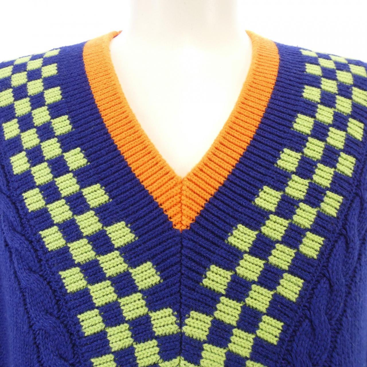 ルイヴィトン LOUIS VUITTON ダミエジャカードVネック HKN61WZRS ニット