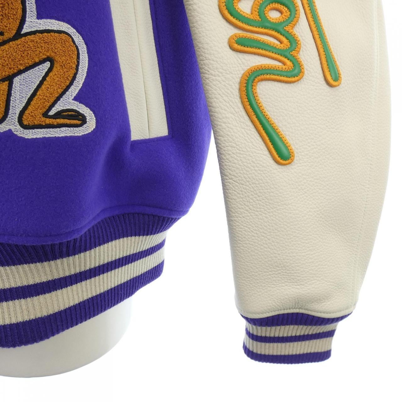 ルイヴィトン LOUIS VUITTON マルチパッチミックスレザーバーシティブルゾン HNL90EMJY スタジャン