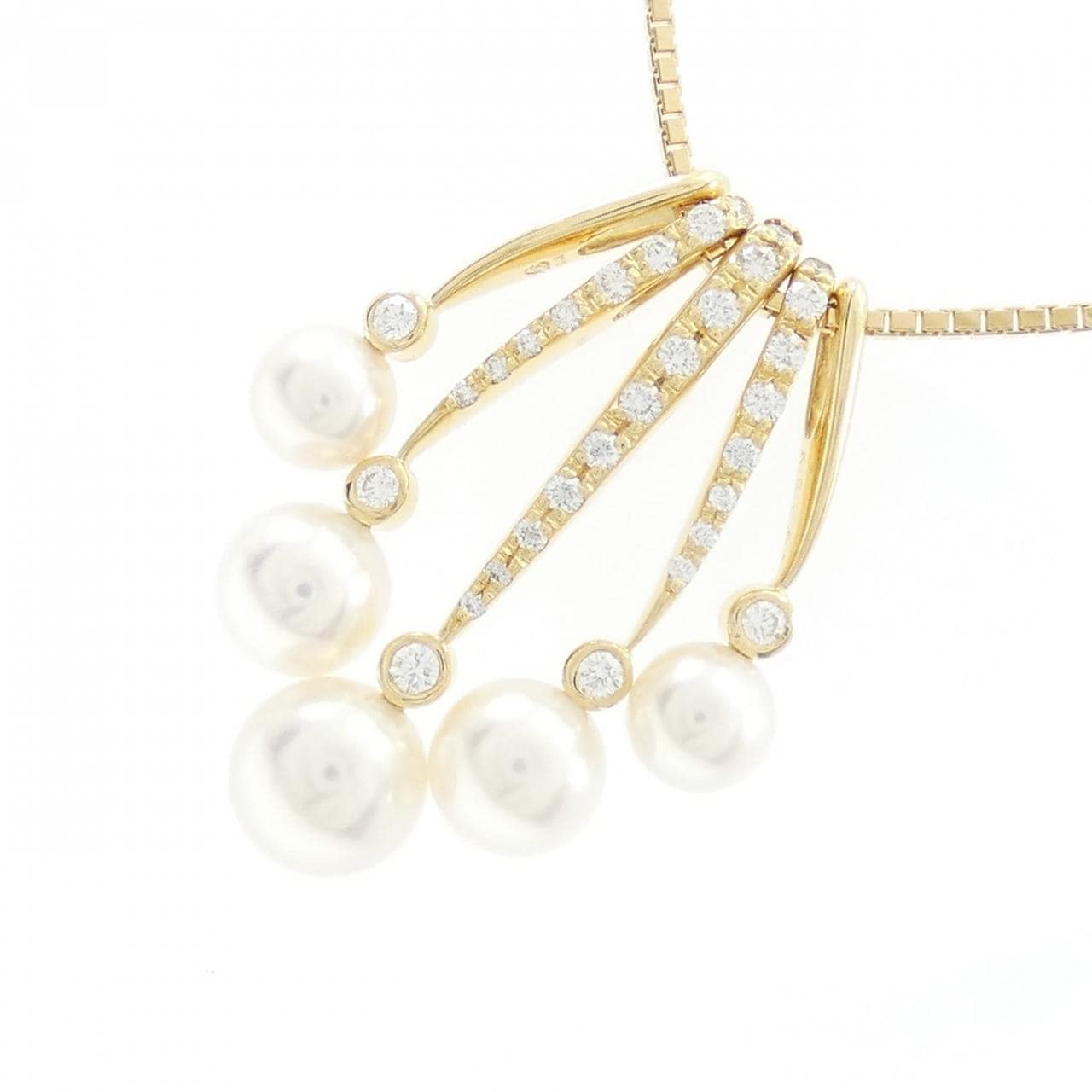 K18YG アコヤパール ネックレス