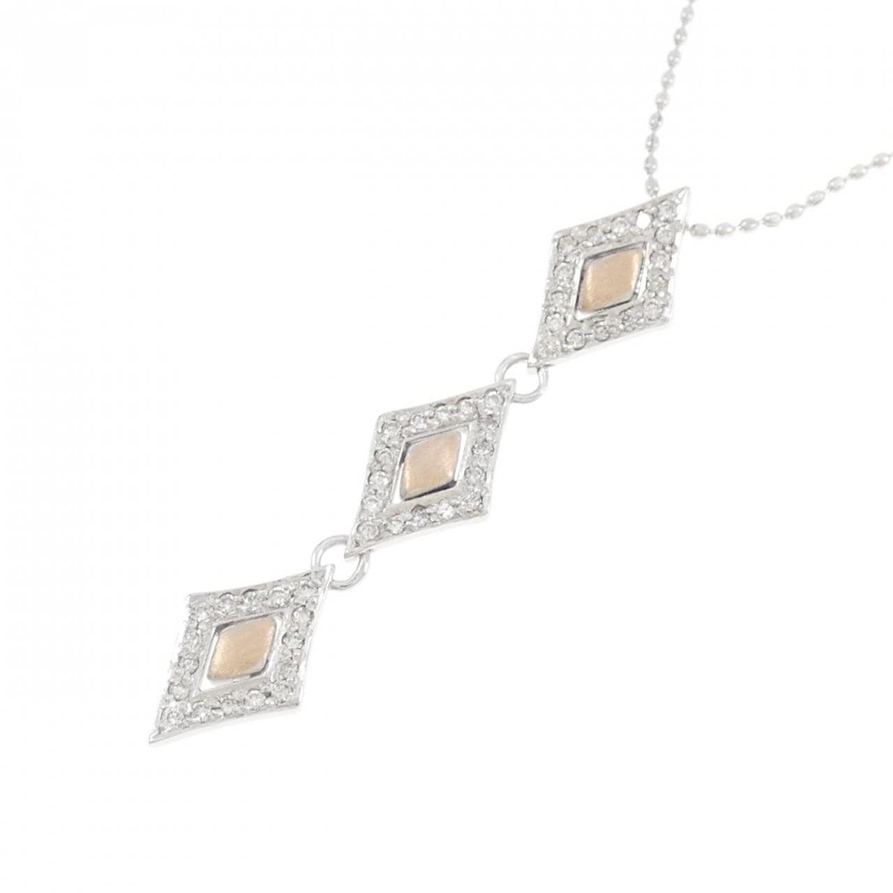K18WG/K18PG ダイヤモンド ネックレス 0.20CT