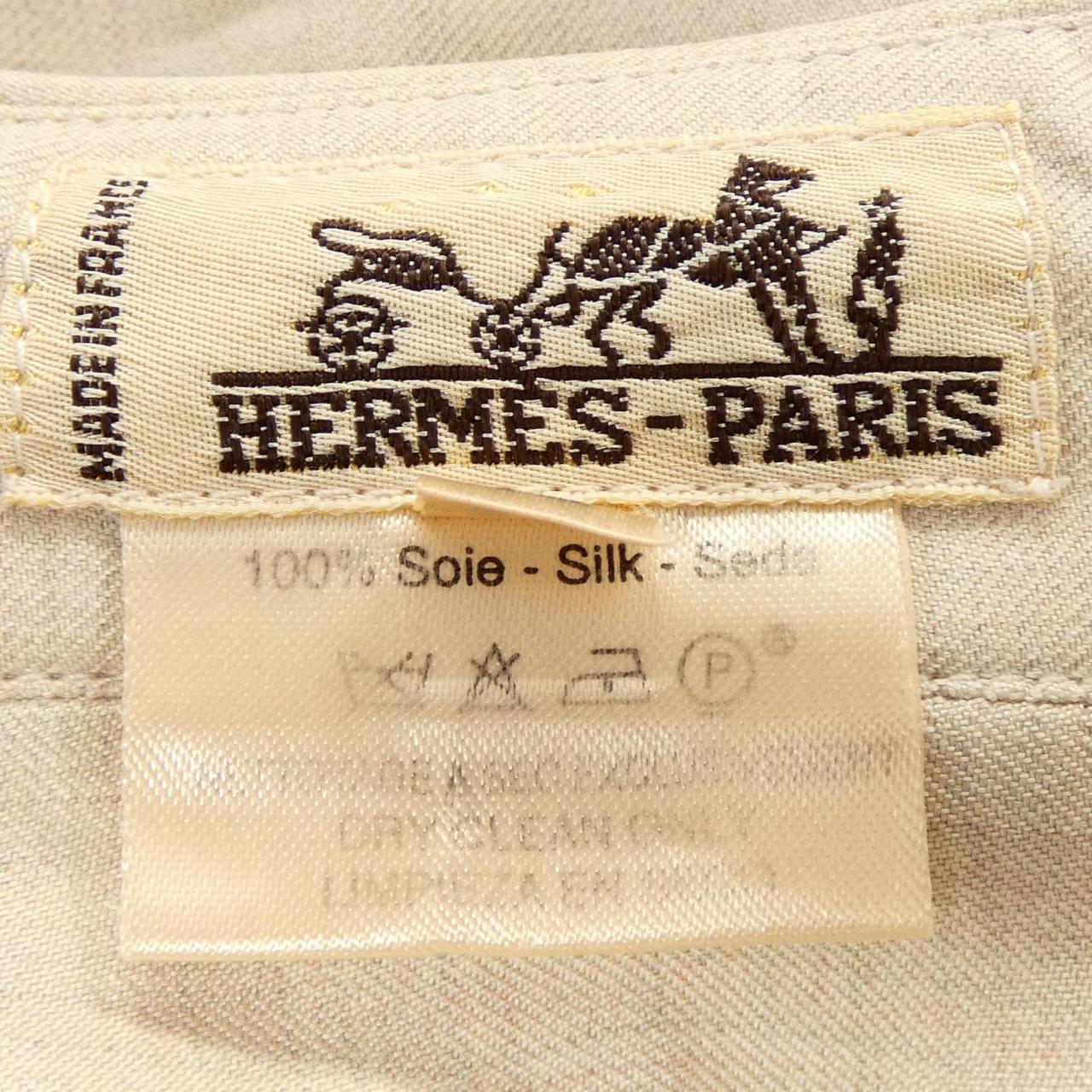 【ヴィンテージ】エルメス HERMES ツイルレーヌ. シャツ