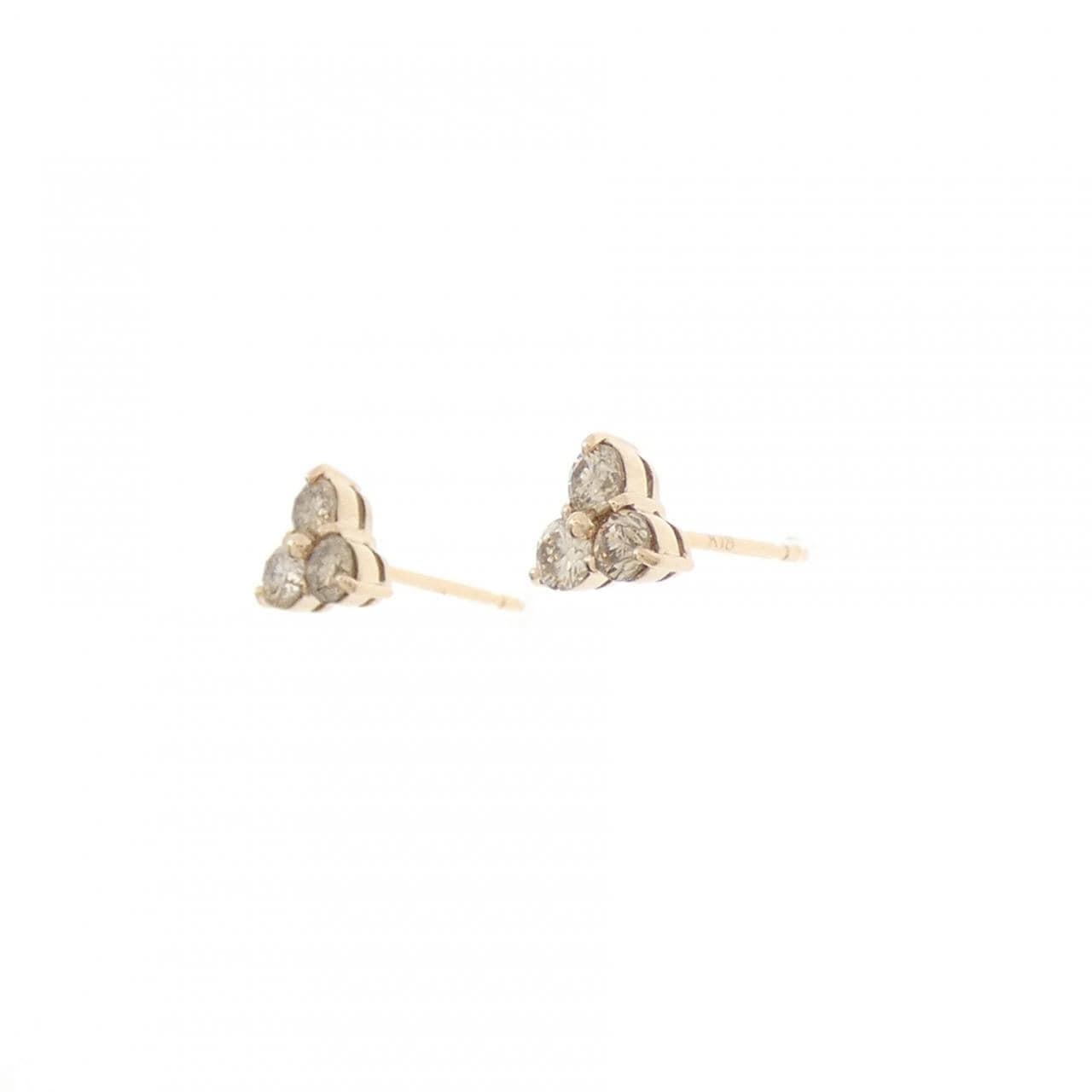 K18PG ダイヤモンド ピアス 0.50CT
