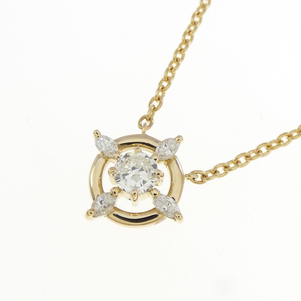 K18YG ダイヤモンド ネックレス 0.20CT