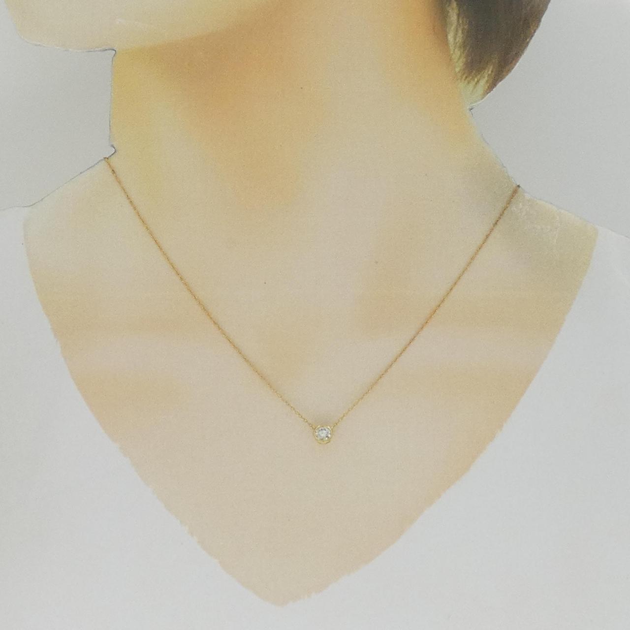 K18YG ダイヤモンド ネックレス 0.29CT