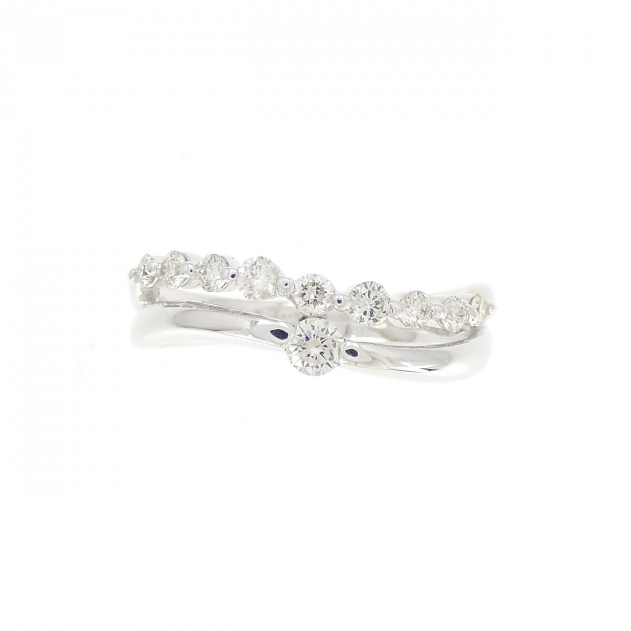 K18WG ダイヤモンド リング 0.30CT