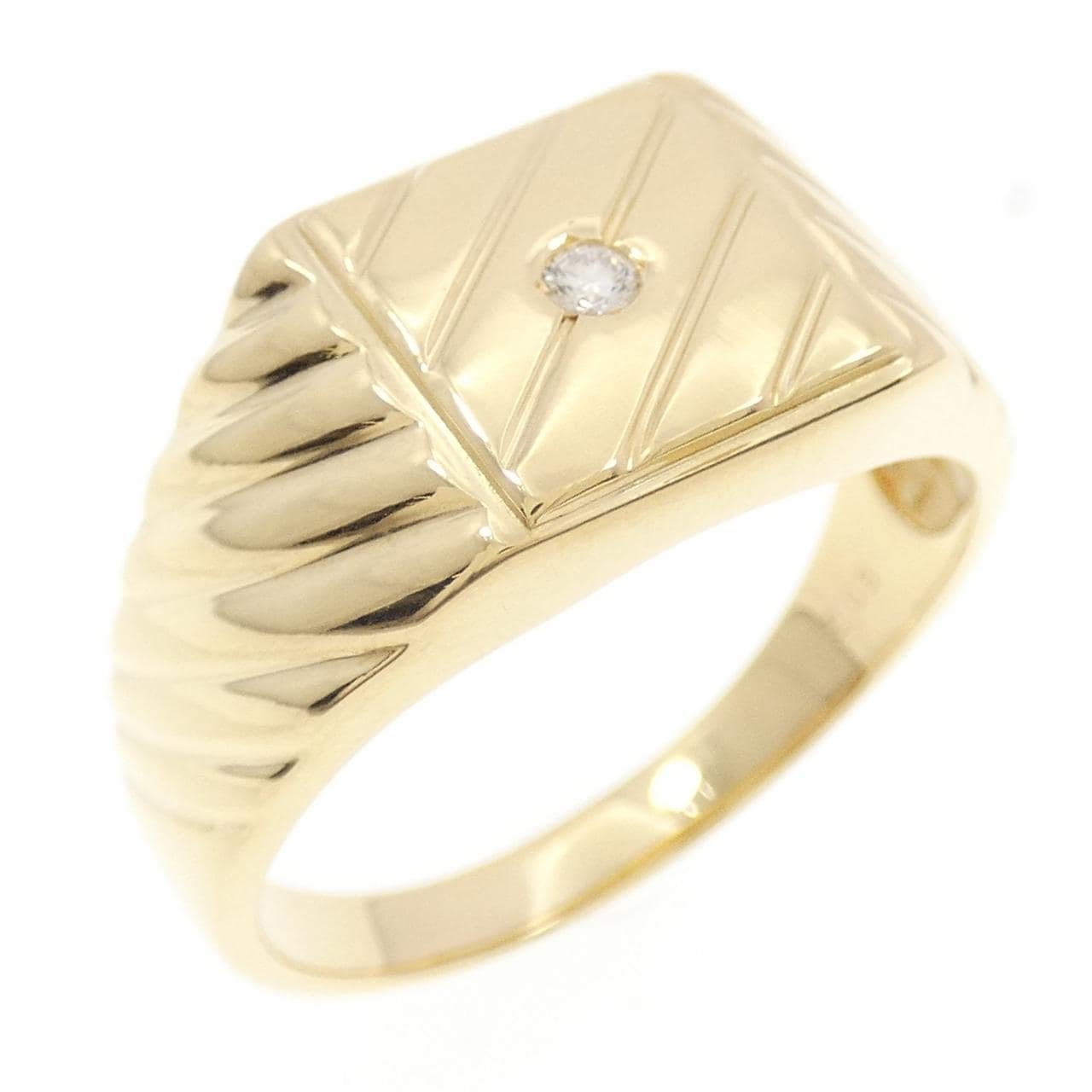 K18YG ダイヤモンド リング 0.03CT