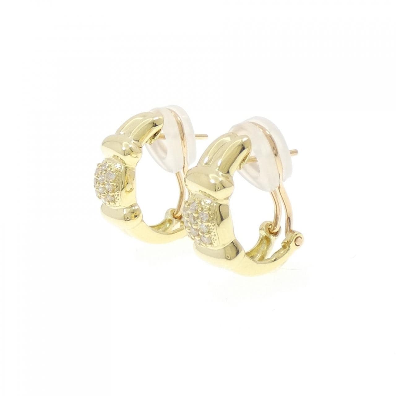 K18YG鑽石耳環/耳夹0.20CT