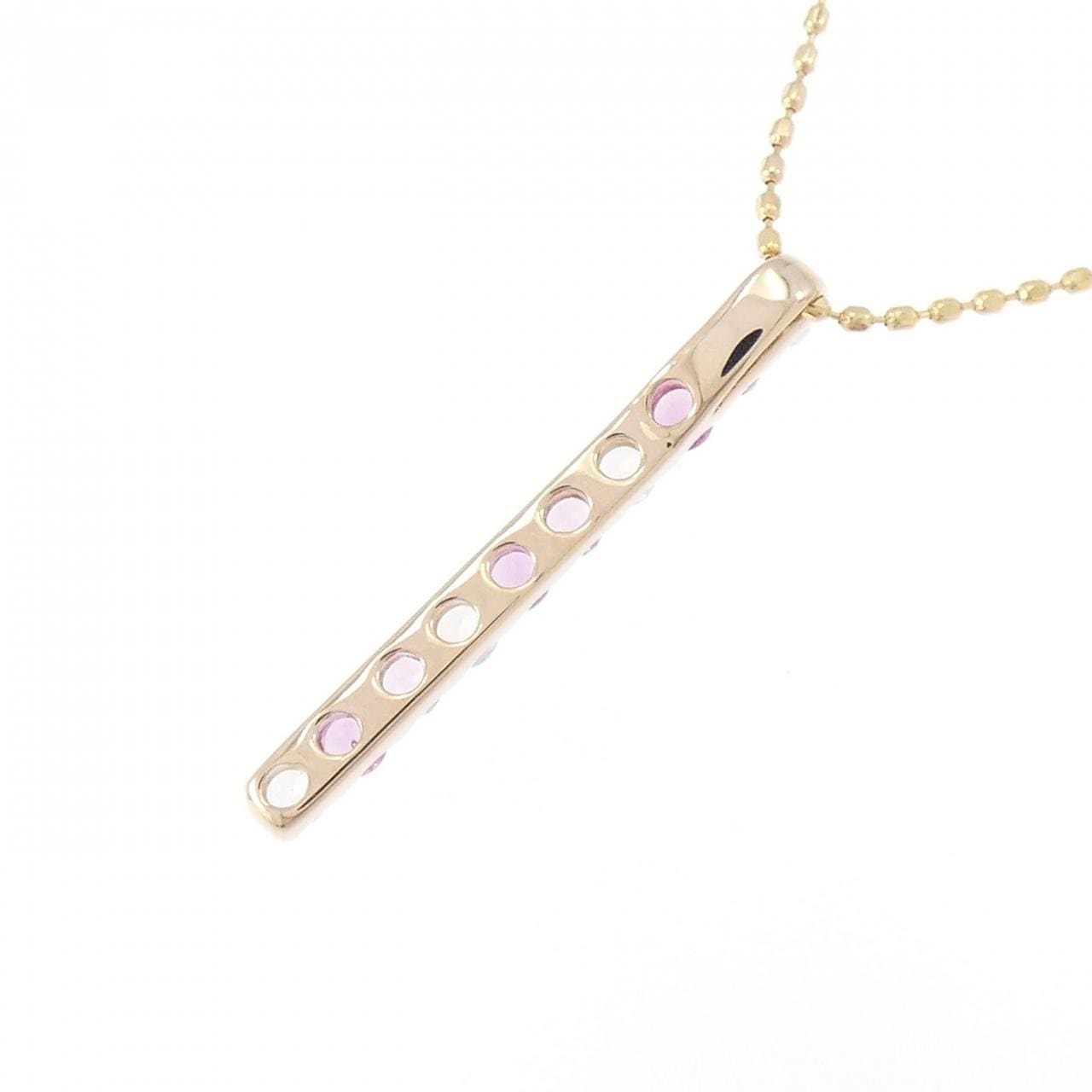 K18PG サファイヤ ネックレス 0.38CT