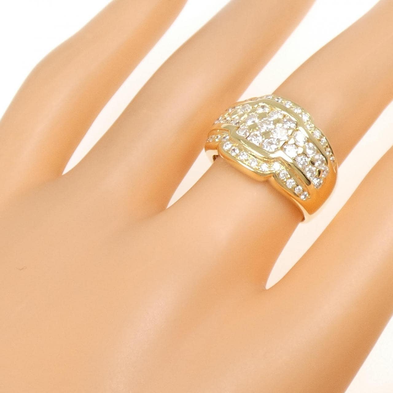 K18YG ダイヤモンド リング 1.45CT