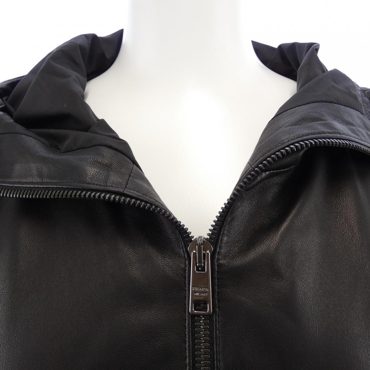 プラダ PRADA 58A044 08P レザージャケット