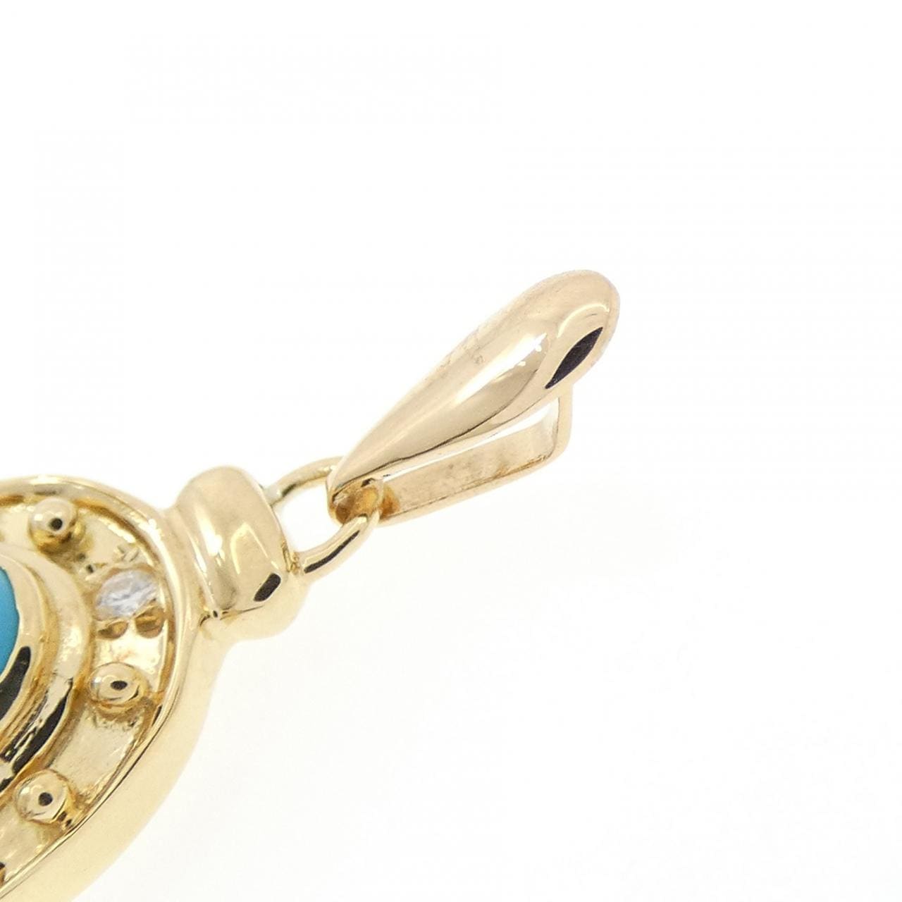 K18YG ターコイズ ペンダント