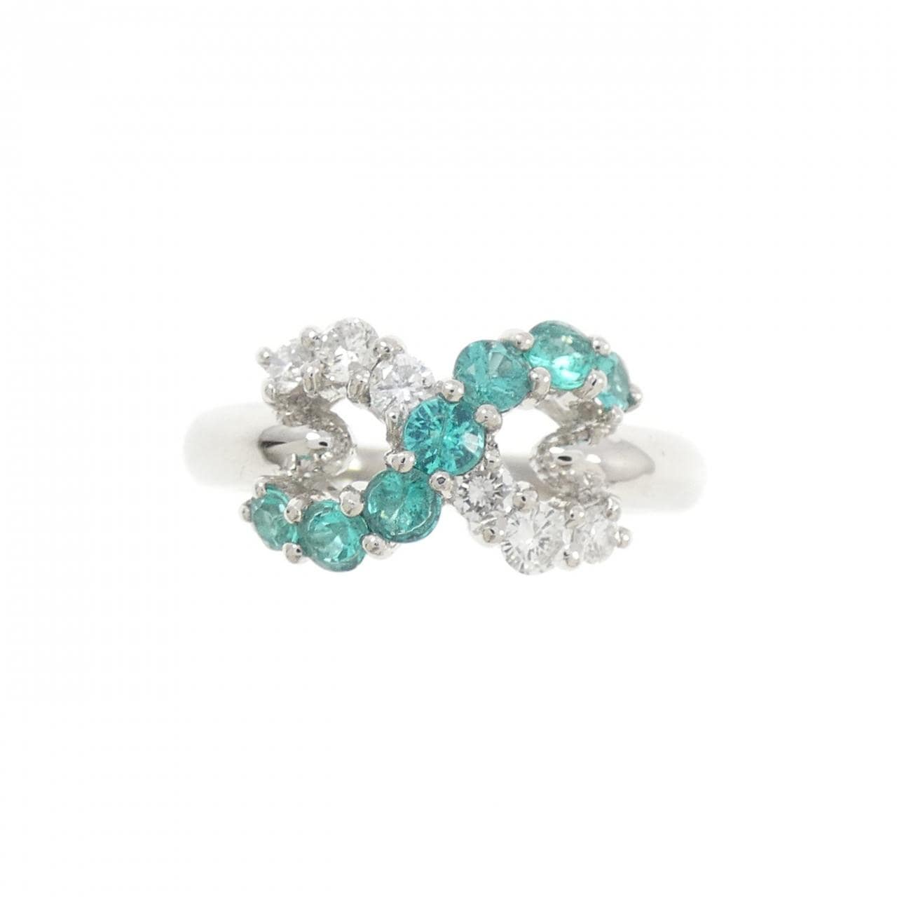 PT900 パライバトルマリン リング 0.37CT