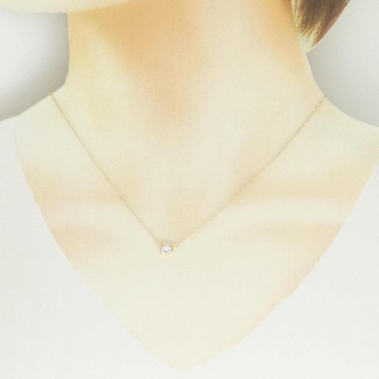 K18YG ダイヤモンド ネックレス 0.30CT
