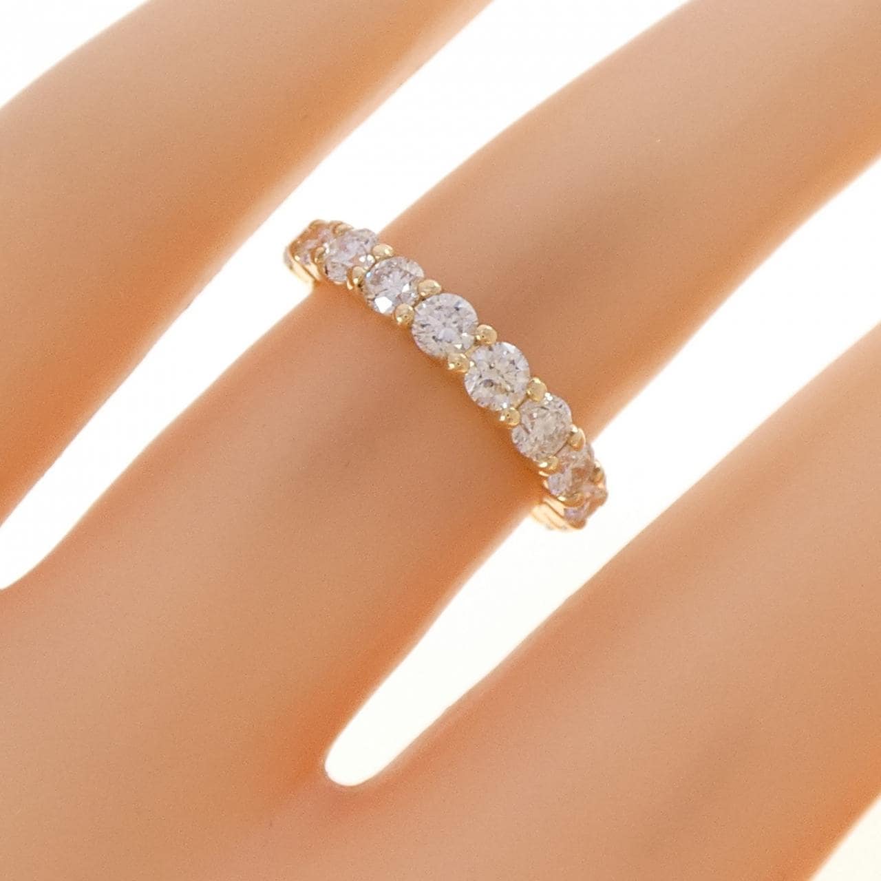 K18YG ダイヤモンド リング 1.08CT