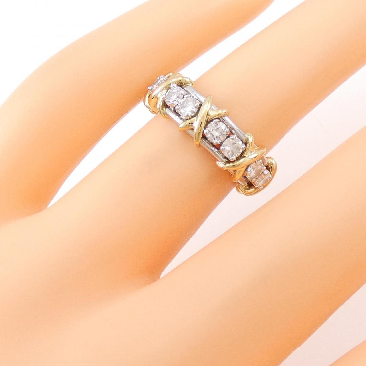 18K Tiffany Schlumberger Eighteen Stone Ring – JewelsFIts