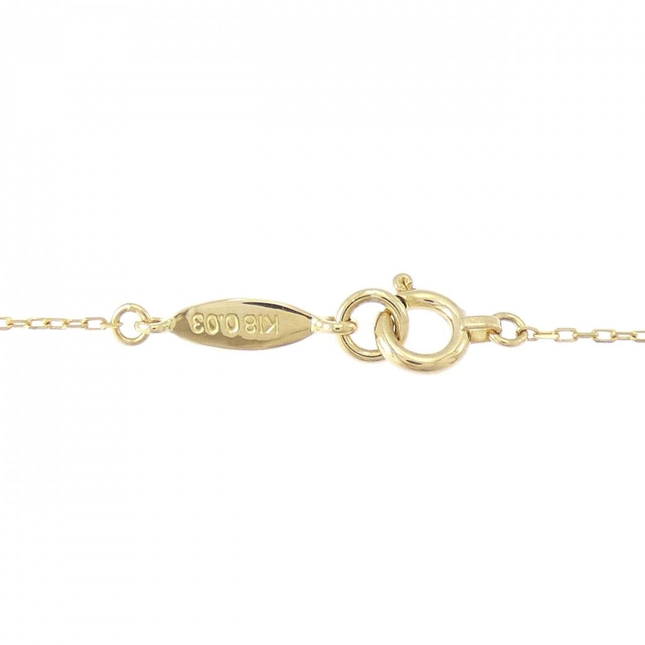 アーカー イニシャル ネックレス 0.03CT