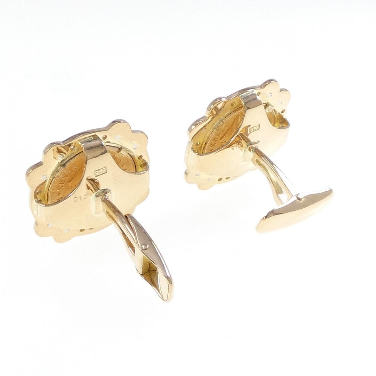 K18YG/K18WG ダイヤモンド カフス 0.30CT