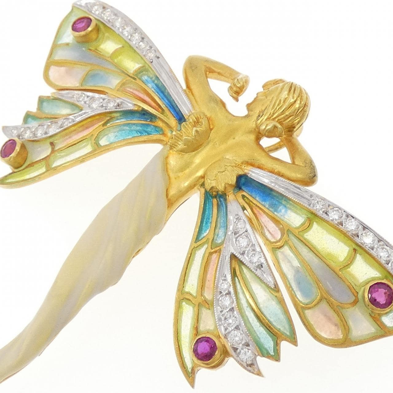 マリエラ カラーストーン ブローチ