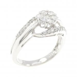 750WG ダイヤモンド リング 0.44CT