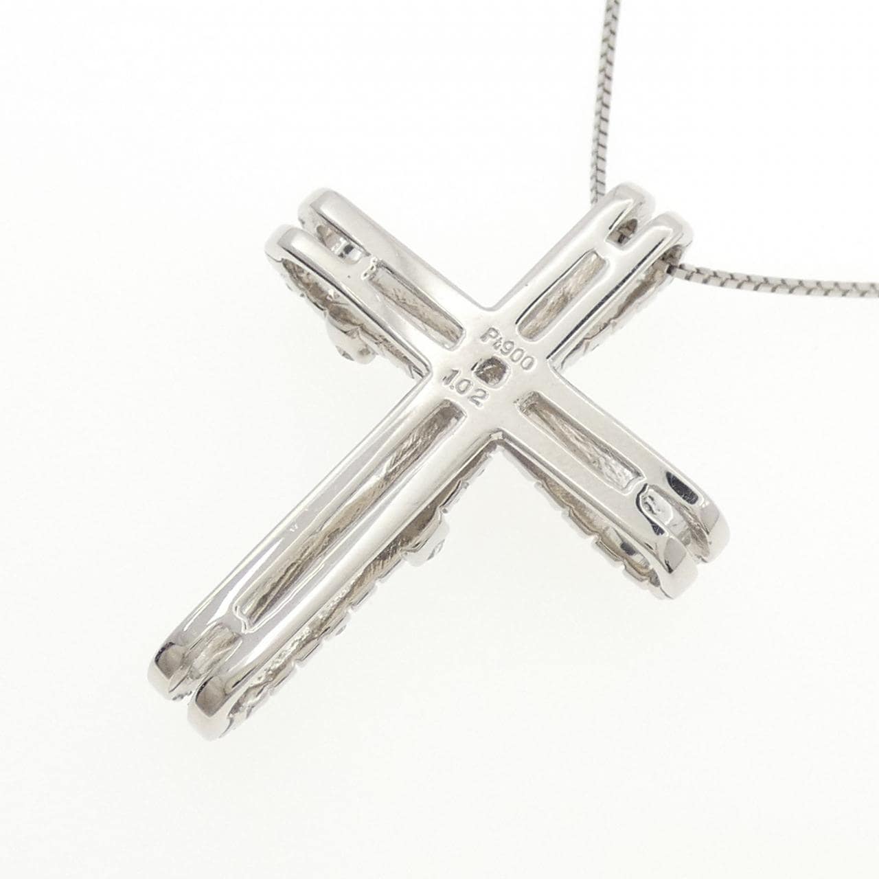 PT900/PT850 クロス ダイヤモンド ネックレス 1.02CT