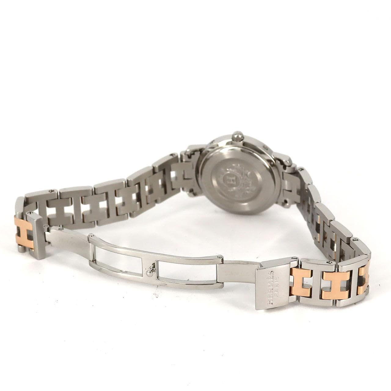 HERMES Clipper Nacre PG two tone/12P CL4.222 SSxGP Quartz