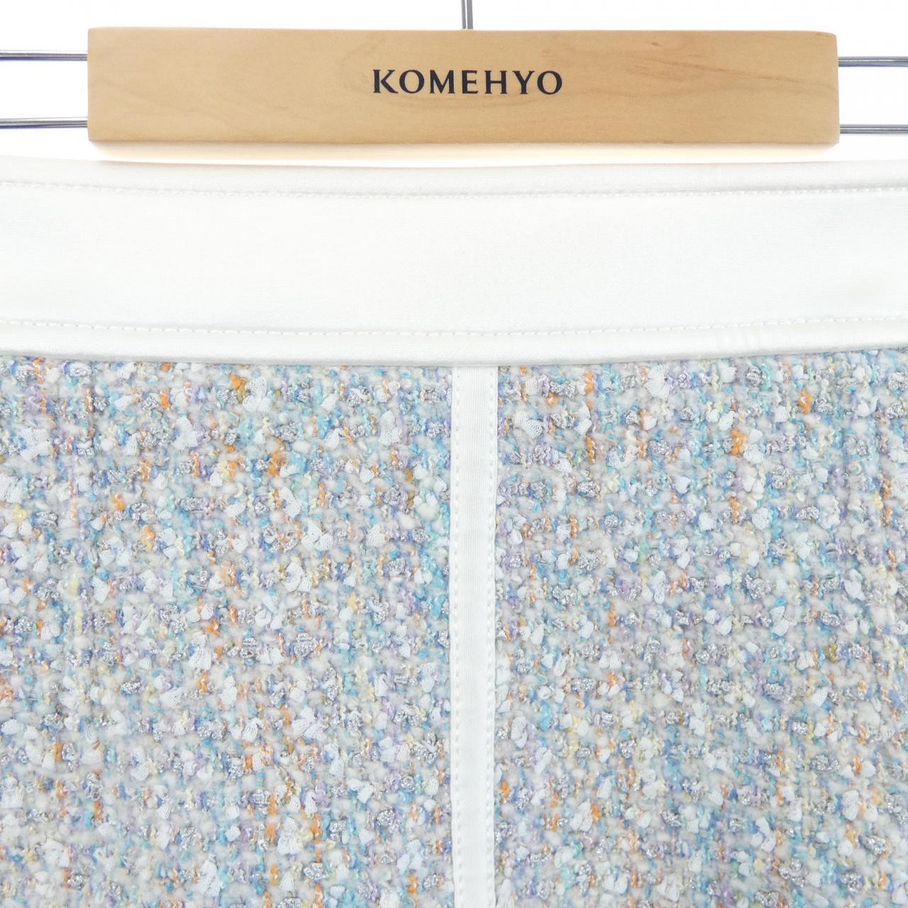 ルイヴィトン LOUIS VUITTON スターダストルレックスツイードAラインミニスカート FNSK43P24 スカート