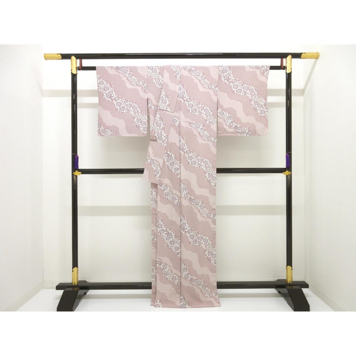 【未使用品】単衣　小紋　身幅Ｌ寸