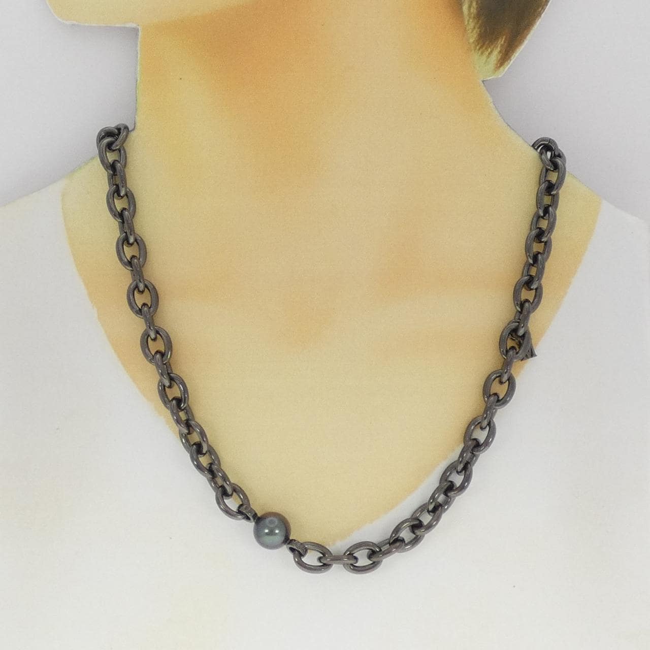 MIKIMOTO black butterfly pearl necklace 11mm