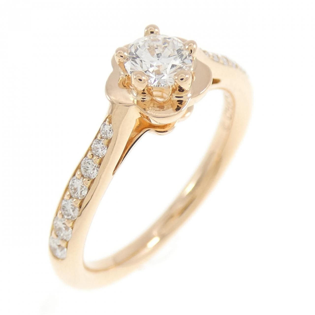 シャネル カメリア リング 0.26CT E VVS2 3EXT