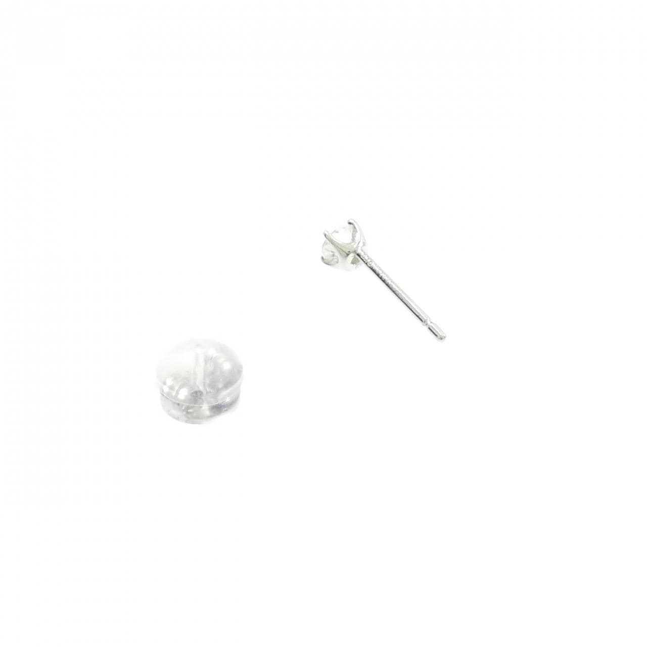 PT950/PT900 ソリティア ダイヤモンド ピアス 0.10CT 片耳