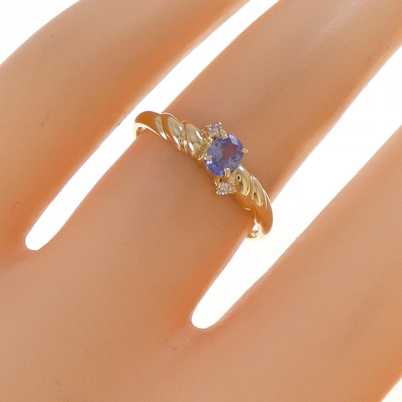 K18YG サファイヤ リング