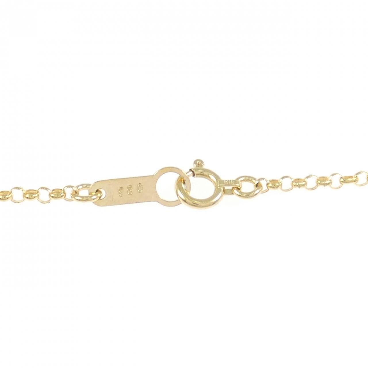 K18YG クロス ダイヤモンド ネックレス 0.33CT